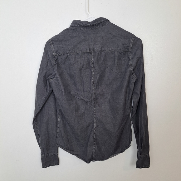 Frank & Eileen Gray Barry Button Up 100% Cottok Casual Minimalist Shirt Size XS - Picture 3 of 7